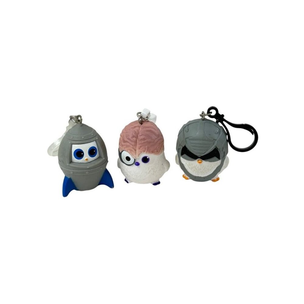 Set of 3 Owl Plastic Bag‎ Clips 1.5"h Space Capsule Rocket